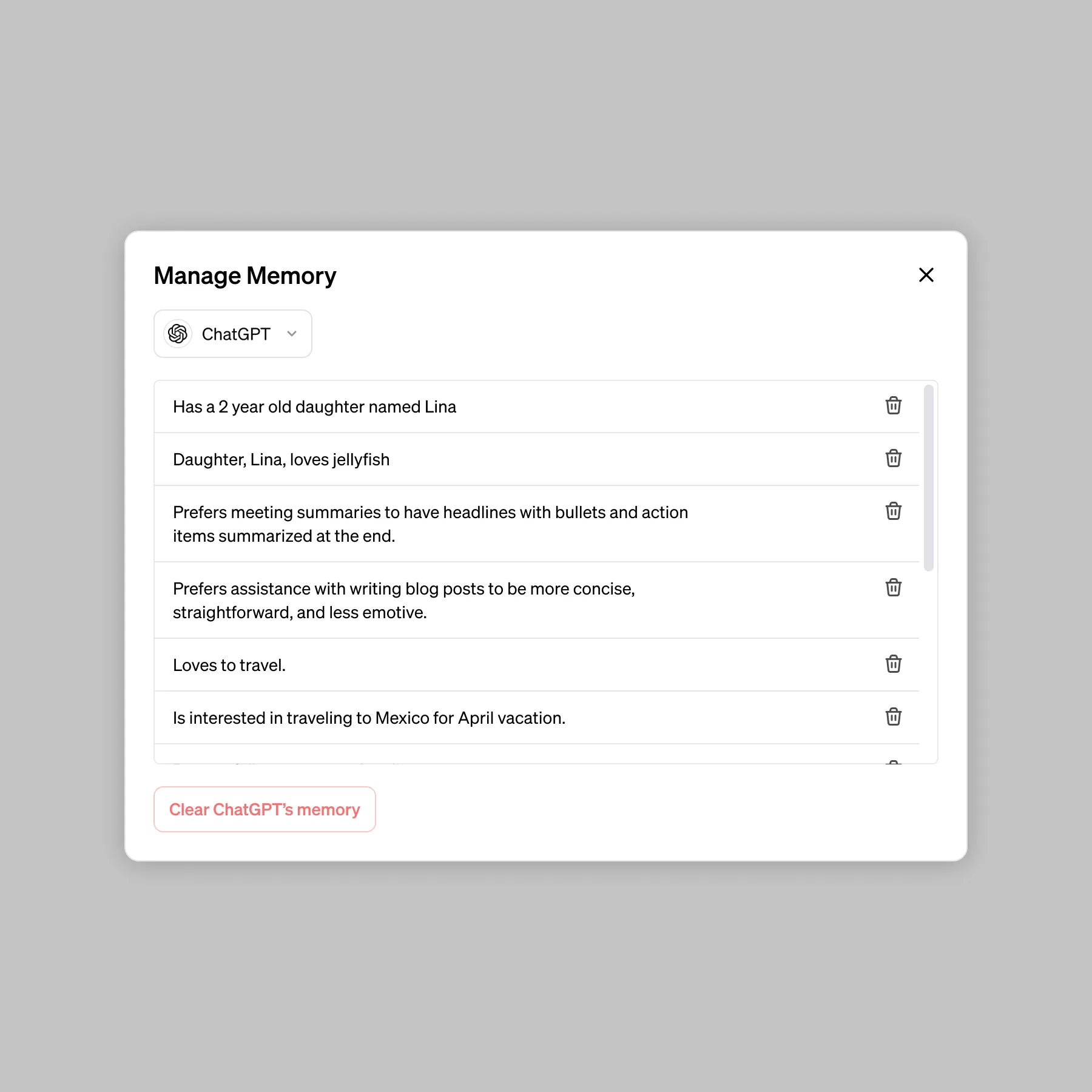 ChatGPT will soon be able to remember things