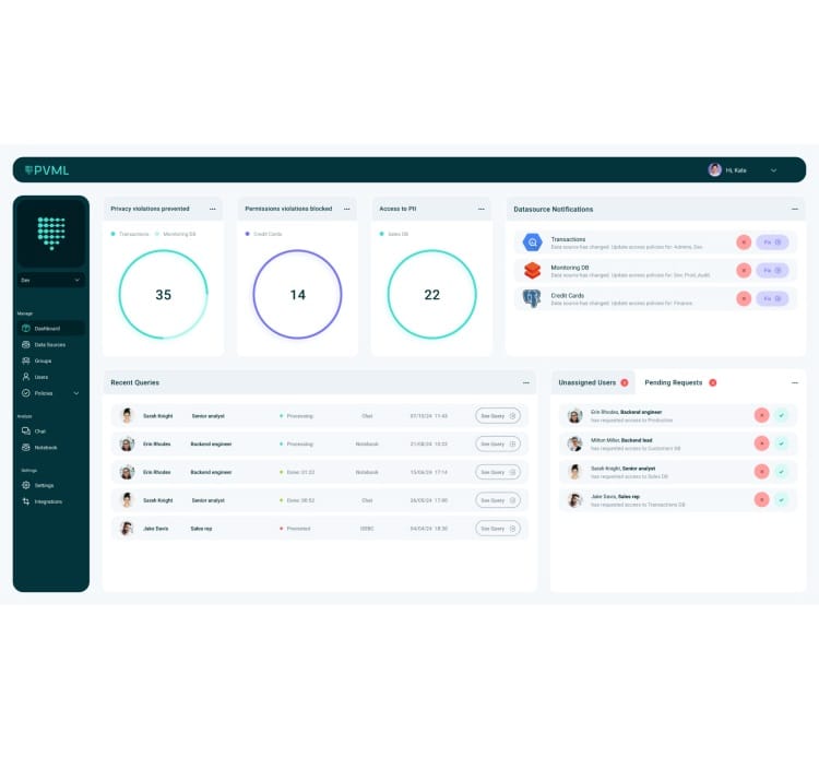PVML closed its first funding round and launched its Data Access Platform