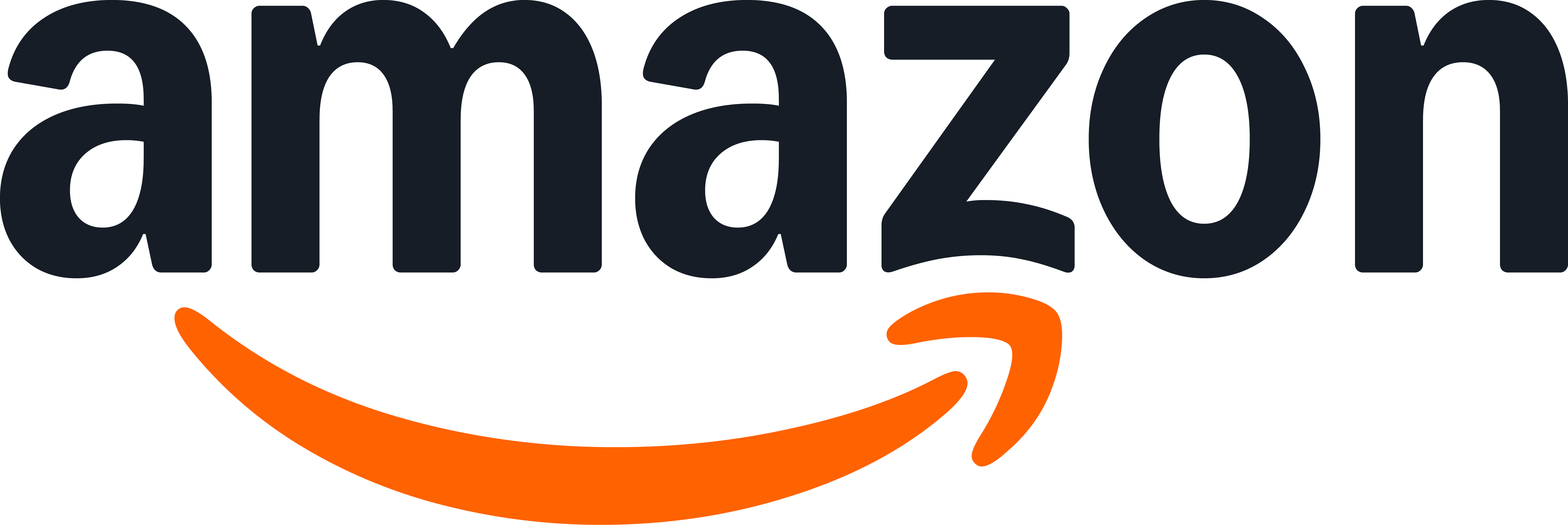 Amazon logo on white background