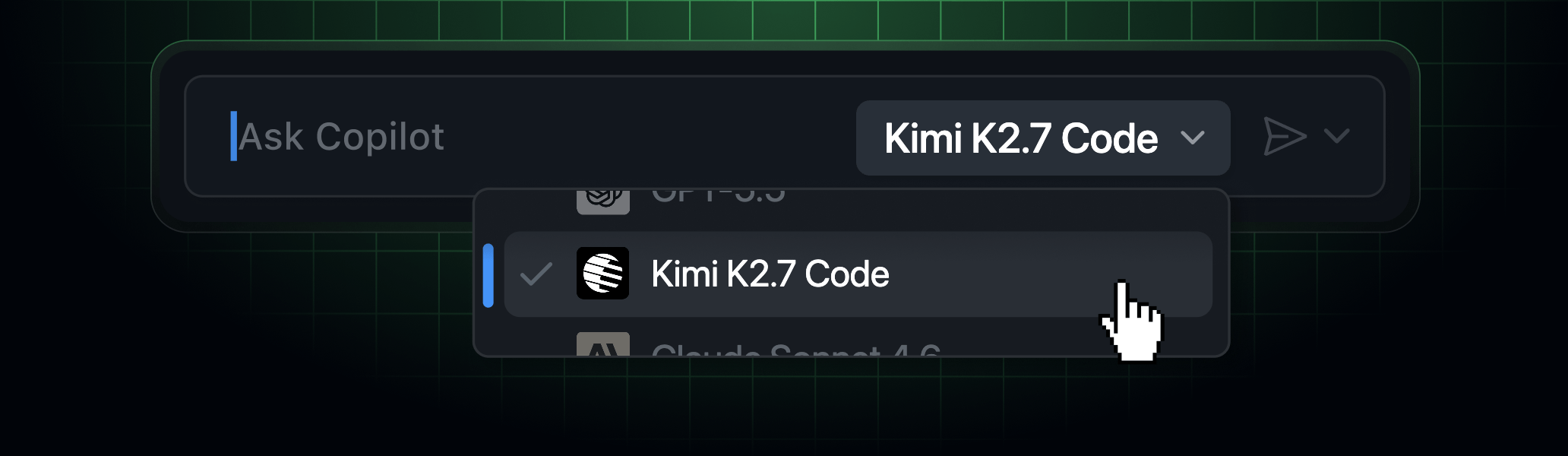 Kimi K2.7 Code becomes first open-weight model in GitHub Copilot's picker