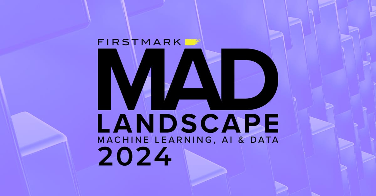 The 2024 Machine Learning, AI & Data Landscape is hot off the presses