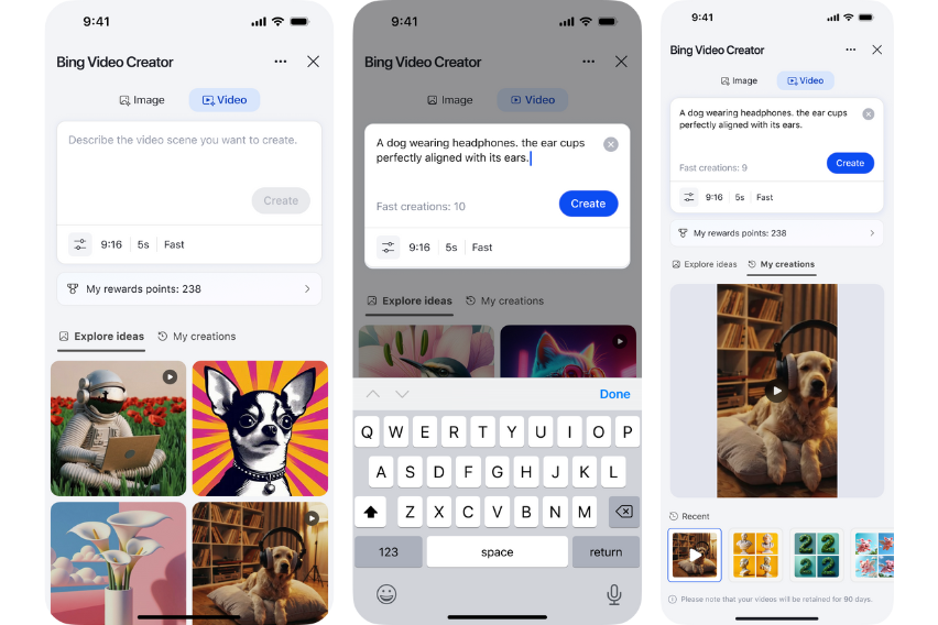 Microsoft launches the Sora-powered Bing Video Creator