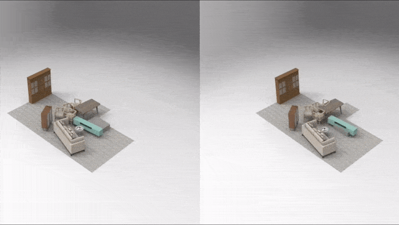 LEGO-Net: Learning Regular Rearrangements of Objects in Rooms
