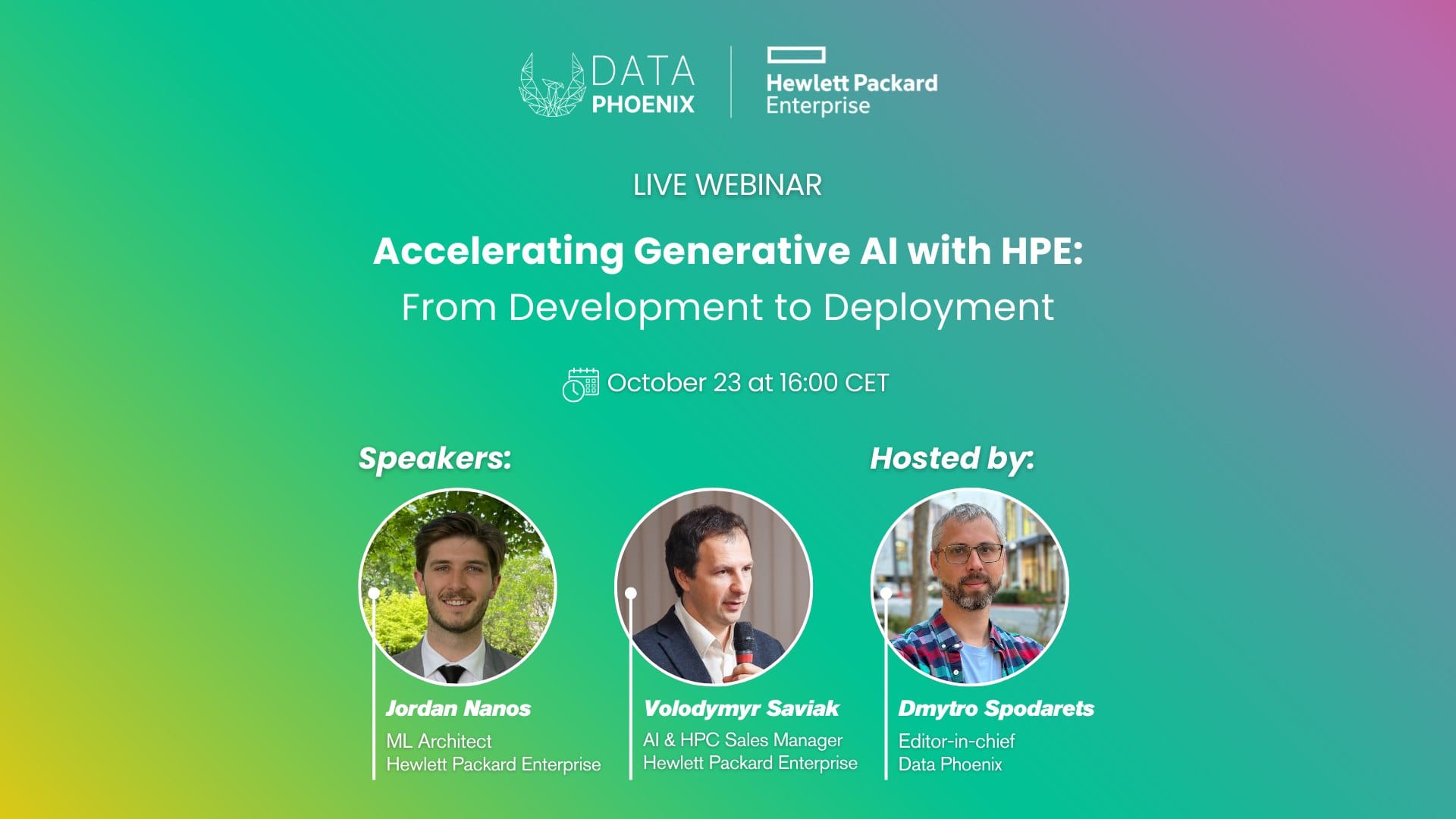 Highlights from the "Accelerating Generative AI with HPE" webinar