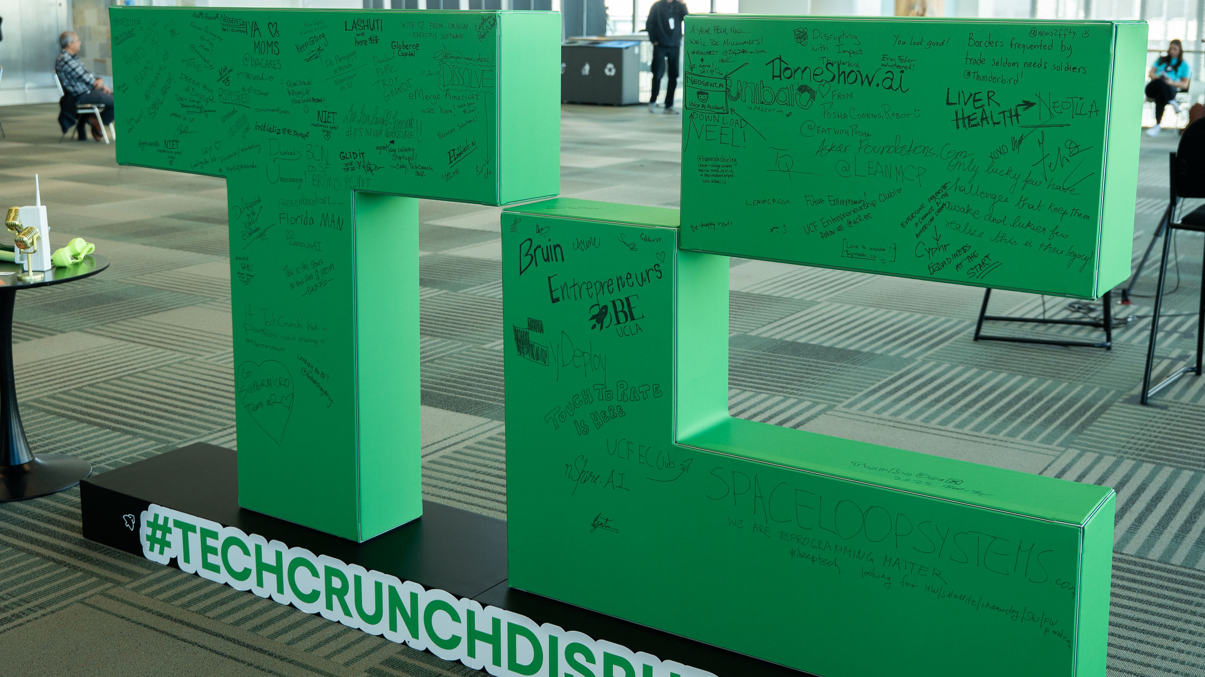 Audience and main stage at TechCrunch Disrupt 2025 in Moscone West, San Francisco