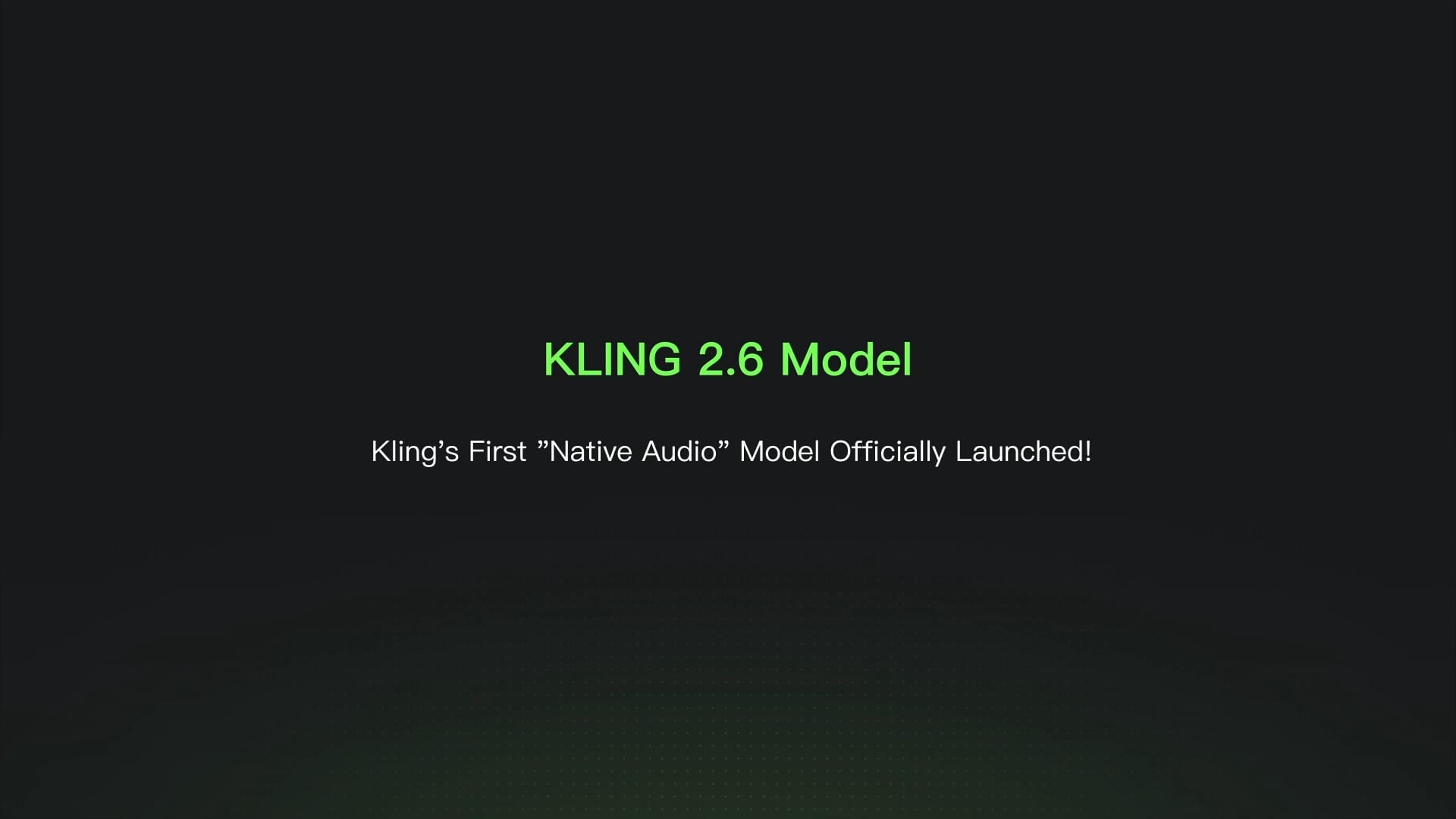 Kling VIDEO 2.6 introduces simultaneous video and audio generation