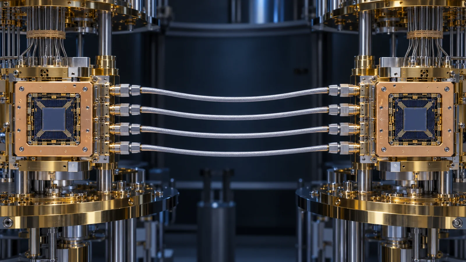 IBM links two Nighthawk quantum processors with four meter-scale L-couplers