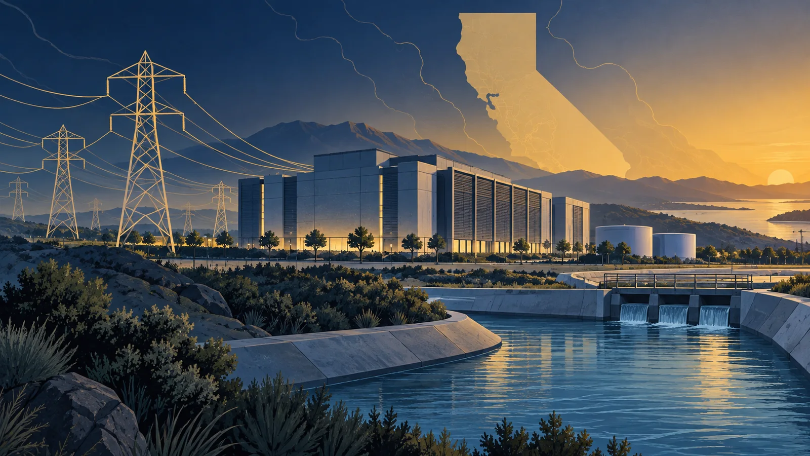 California signs seven data-center bills on power, water and land use