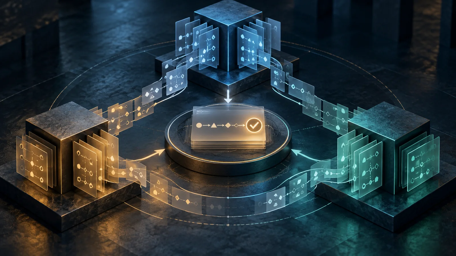 Researchers train fixed AI-agent teams to reason together